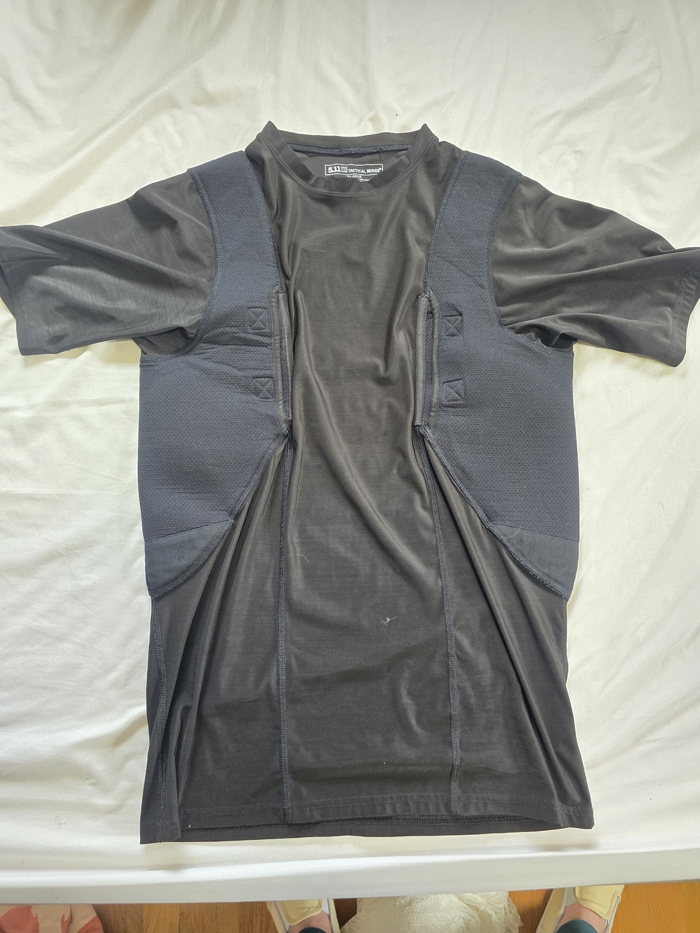 5.11 Tactical Concealed Carry Compression Shirt XL Black CCW Holster Shirt